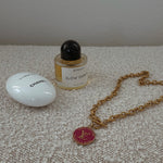 Louis Vuitton repurposed, upcycled Trunks Breloques vintage necklace exclusively at collectcora.com