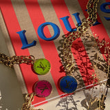 Authentic Louis Vuitton necklace repurposed from a LV Trunks and Bags Breloques Bag Charm exclusively at collectcora.com